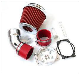 MITSUBISHI EVO LANCER 7 8 9 KIT DI ASPIRAZIONE INTAKE COLD AIR FILTER CONE- ROSSO - em-power.it