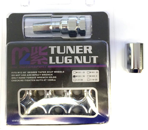 CHROME TUNER CERCHIONUTS M12x1.5 (20 dadi + chiave) - em-power.it