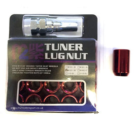ROSSO TUNER CERCHIONUTS M12x1.5 (20 dadi + chiave) - em-power.it
