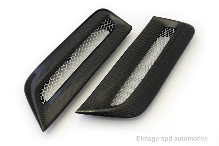 MITSUBISHI EVO 10 X FIBRA DI CARBONIO H2 HOOD BONNET SIDE GRIGLIAS VENTS - em-power.it