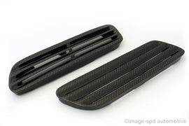 MITSUBISHI EVO 10 X FIBRA DI CARBONIO H1 HOOD BONNET SIDE GRIGLIAS VENTS - em-power.it