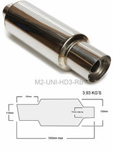Load image into Gallery viewer, M2 350mm MUFFLER 3&quot; I/L 100mm TIP - em-power.it