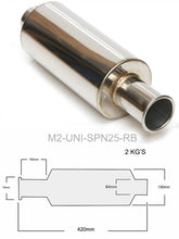 Load image into Gallery viewer, M2 270mm MUFFLER 2.5&quot;I/L ROLLED TIP - em-power.it