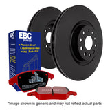 Kit EBC Dischi Sportivi e Pastiglie Rosse Posteriore AUDI A3 8P 2.0 TD Cv 170 dal 2006 al 2009 Pinza TRW Diametro disco 255mm