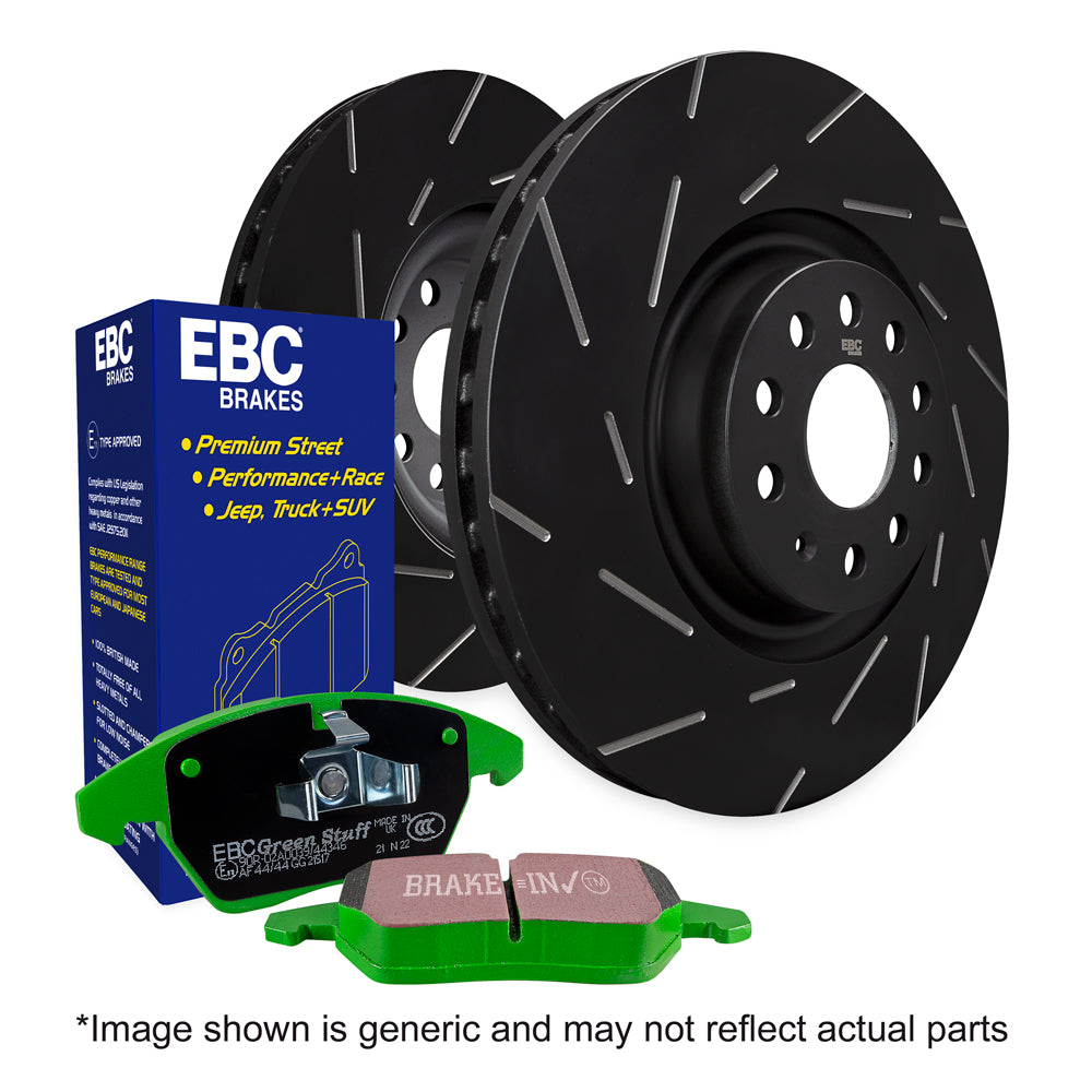 Kit EBC Dischi Ultimax Sportivi e Pastiglie Verdi Anteriore CITROEN Xsara Picasso 2.0 TD Cv  dal 2000 al 2005 Pinza Bosch Diametro disco 282mm