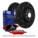 Kit EBC Dischi Ultimax e Pastiglie Rosse Anteriore AUDI A6 C5/4B 2.5 TD Cv 180 dal 2000 al 2005 Pinza ATE Diametro disco 321mm