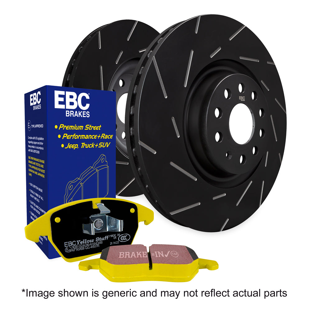 EBC PD08KR Kit Dischi e Pastiglie Sportive Posteriore JEEP Grand Cherokee 6.2 Supercharged Trackhawk Cv 710 dal 2018 al 2021 Pinza Brembo Diametro disco 350mm
