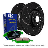 Kit EBC Pastiglie Freni e Dischi Freno Anteriore VOLKSWAGEN Golf (Mk3) 1.9 D Cv 64 dal 1996 al 1997 Pinza ATE Diametro disco 239mm