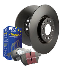 Carica l'immagine nel visualizzatore di Gallery, Kit EBC Dischi Ultimax e Pastiglie Freni come ricambio originale Ant e Post HYUNDAI i-40 1.6 Cv 135 dal 2011 al 2020 Pinza Mando Diametro disco 284mm