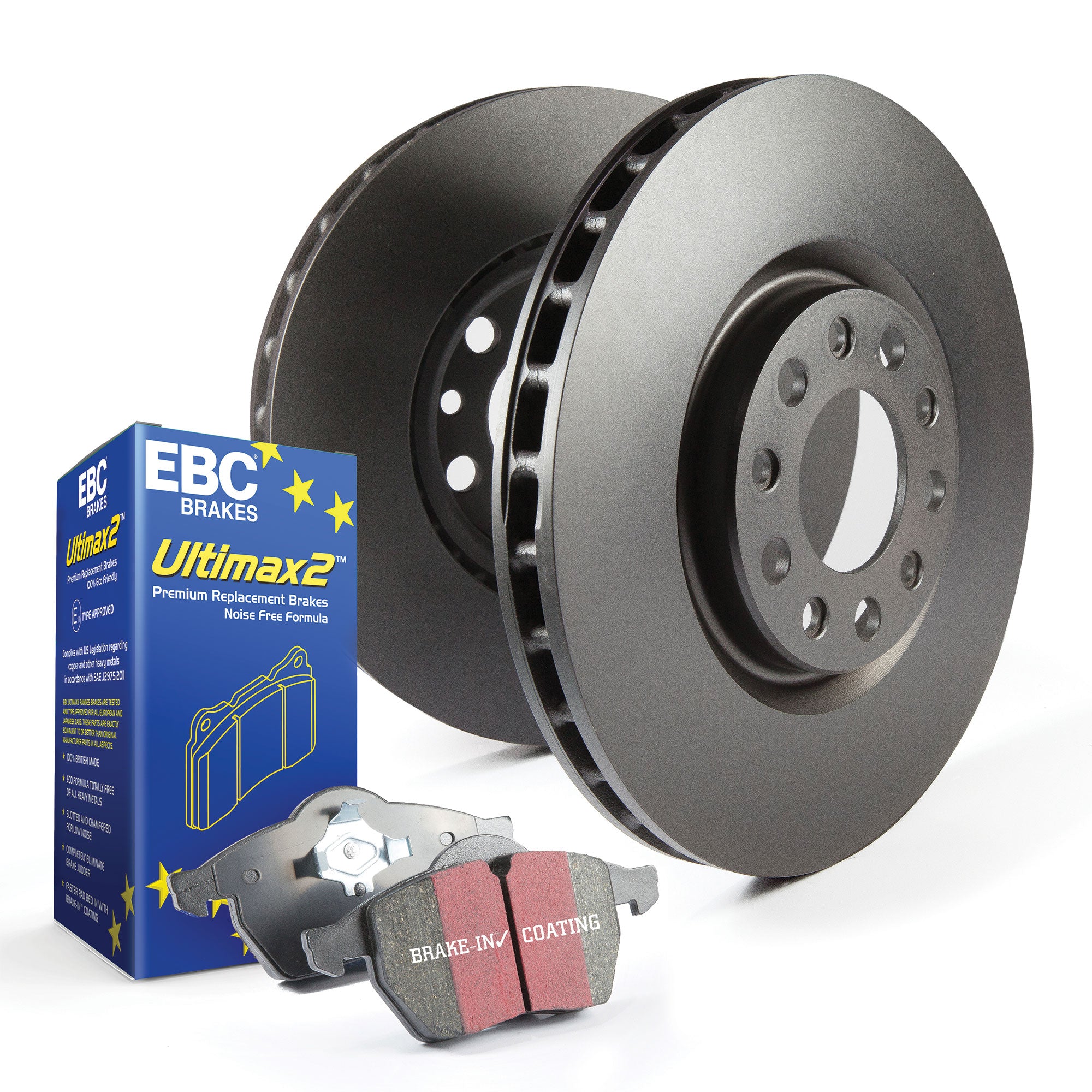 Kit EBC Dischi e Pastiglie Freni Ultimax come ricambio originale Anteriore CITROEN Xsara 2.0 TD Cv 90 dal 1999 al 2000 Pinza Bosch Diametro disco 266mm
