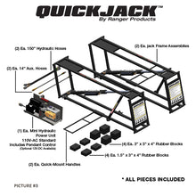 Carica l&#39;immagine nel visualizzatore di Gallery, Ponte sollevatore auto portatile removibile QuickJack