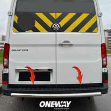 Load image into Gallery viewer, VW VOLKSWAGEN Crafter MK2 / MAN TGE MK1 Prefacelift 2017+ Protezione paraurti posteriore