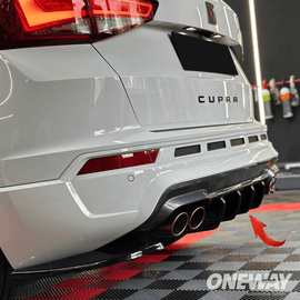 CUPRA Ateca 2018+ Diffusore Paraurti Posteriore Nero Lucido