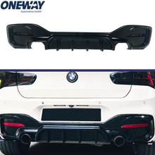 Carica l&#39;immagine nel visualizzatore di Gallery, BMW Serie 1 F20 / F21 Facelift M-Power 2015-2019 Diffusore Paraurti Posteriore