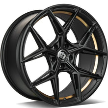 Carica l&#39;immagine nel visualizzatore di Gallery, Cerchio in Lega 79WHEELS SCF-B 19x8.5 ET35 5x112 MATT BLACK GOLD BARREL