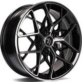 Cerchio in Lega 79WHEELS SCF-C 17x7 ET40 5x114.3 GLOSS BLACK POLISHED FACE