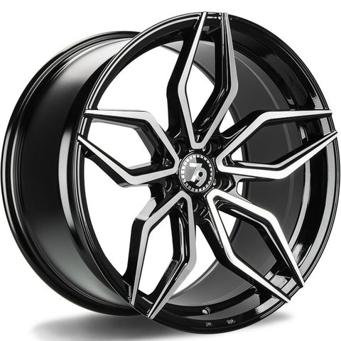 Cerchio in Lega 79WHEELS SV-AR 19x8.5 ET30 5x120 GLOSS BLACK POLISHED FACE