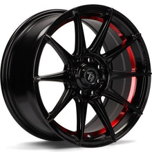 Carica l&#39;immagine nel visualizzatore di Gallery, Cerchio in Lega 79WHEELS SCF-F 15x7 ET35 4x100/4x114.3 GLOSS BLACK RED BARREL