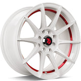 Cerchio in Lega 79WHEELS SCF-F 15x7 ET35 4x100/4x114.3 WHITE RED BARREL