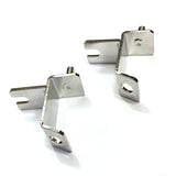 CLASSIC AUSTIN MINI IN ACCIAIO SPOT LAMP LIGHT BRACKET x 2