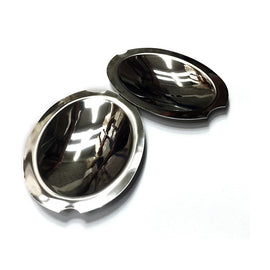 CLASSIC MINI IN ACCIAIO DOOR HANDLE SCOOPS GUARDS ESCUTCHEONS PAIR - em-power.it