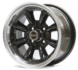 Cerchio in Lega ULTRALITE MINI WHEELS 13x6 ET10 4x101.6 BLACK WITH POLISHED RIM