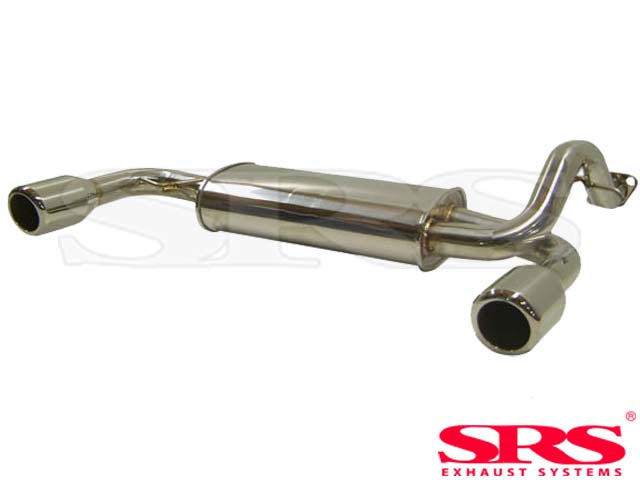 SRS Sistema di scarico Axleback in acciaio inossidabile Doppio (Civic 87-91 EE ED 3dr/CRX 87-93)