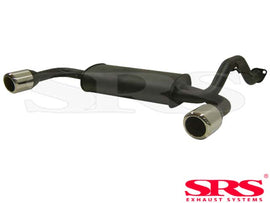 SRS Sistema di scarico Axleback in acciaio inossidabile doppio (Civic 87-91 EE ED 3dr/CRX 87-93)