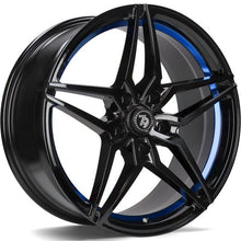 Carica l&#39;immagine nel visualizzatore di Gallery, Cerchio in Lega 79WHEELS SV-A 18x9 ET35 5x120 GLOSS BLACK BLUE BARREL