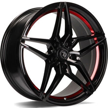 Load image into Gallery viewer, Cerchio in Lega 79WHEELS SV-A 18x8 ET35 5x112 GLOSS BLACK RED BARREL