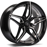 Cerchio in Lega 79WHEELS SV-A 18x9 ET35 5x120 GLOSS BLACK SILVER MILL