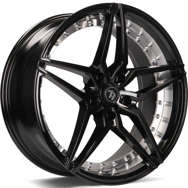 Cerchio in Lega 79WHEELS SV-AR 19x8.5 ET30 5x120 GLOSS BLACK POLISHED BARREL