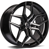 Cerchio in Lega 79WHEELS SV-B 17x7.5 ET40 5x100 GLOSS BLACK POLISHED FACE