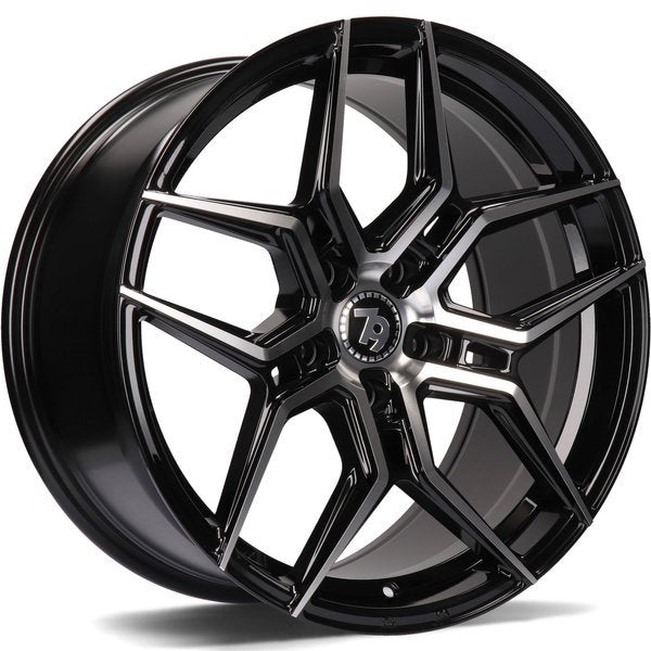 Cerchio in Lega 79WHEELS SV-B 18x8 ET35 5x120 GLOSS BLACK POLISHED FACE