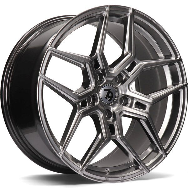 Cerchio in Lega 79WHEELS SV-B 18x8 ET35 5x112 DIAMOND HYPER BLACK