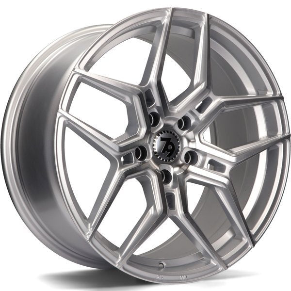 Cerchio in Lega 79WHEELS SV-B 19x9.5 ET38 5x120 SILVER POLISHED FACE