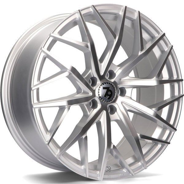 Cerchio in Lega 79WHEELS SV-C 17x7.5 ET40 5x114.3 SILVER POLISHED FACE