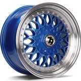 Cerchio in Lega 79WHEELS SV-E 16x7 ET30 4x100/4x114 BLUE POLISHED LIP