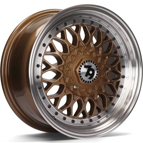 Cerchio in Lega 79WHEELS SV-E 16x7 ET30 4x100/4x114 BRONZE POLISHED LIP