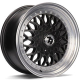 Cerchio in Lega 79WHEELS SV-E 16x7 ET30 4x100/4x114 MATT BLACK POLISHED LIP