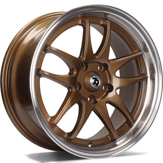 Cerchio in Lega 79WHEELS SV-I 16x7 ET35 5x112 BRONZE POLISHED LIP