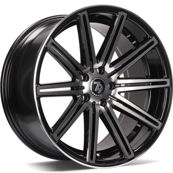 Cerchio in Lega 79WHEELS SV-M 18x8 ET35 5x112 BLACK POLISHED FACE