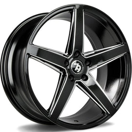 Cerchio in Lega 79WHEELS SV-N 19x9.5 ET38 5x112 GLOSS BLACK POLISHED MILL