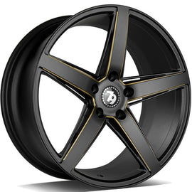 Cerchio in Lega 79WHEELS SV-N 19x8.5 ET35 5x120 MATT BLACK GOLD MILL