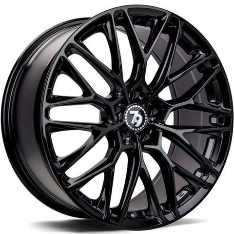 Cerchio in Lega 79WHEELS SV-AR 19x8.5 ET30 5x120 GLOSS BLACK POLISHED FACE