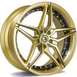 Cerchio in Lega 79WHEELS SV-AR 19x9.5 ET38 5x112 GLOSS GOLD BLACK MILL