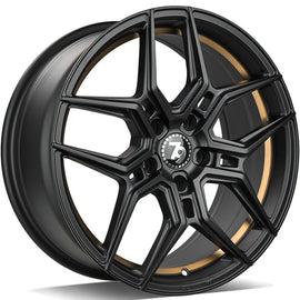 Cerchio in Lega 79WHEELS SV-B 18x8 ET35 5x112 MATT BLACK GOLD BARREL