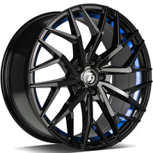 Load image into Gallery viewer, Cerchio in Lega 79WHEELS SV-C 18x8 ET40 5x114.3 GLOSS BLACK BLUE BARREL