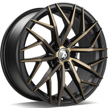 Carica l&#39;immagine nel visualizzatore di Gallery, Cerchio in Lega 79WHEELS SV-C 17x7.5 ET40 5x112 GLOSS BLACK GOLD FACE