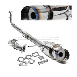 Sistema di Scarico Cat-back Terminali Bruciati 76mm Acciaio Subaru Impreza GD GG
